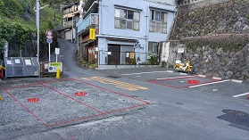 駐車場です。 クリックで拡大します